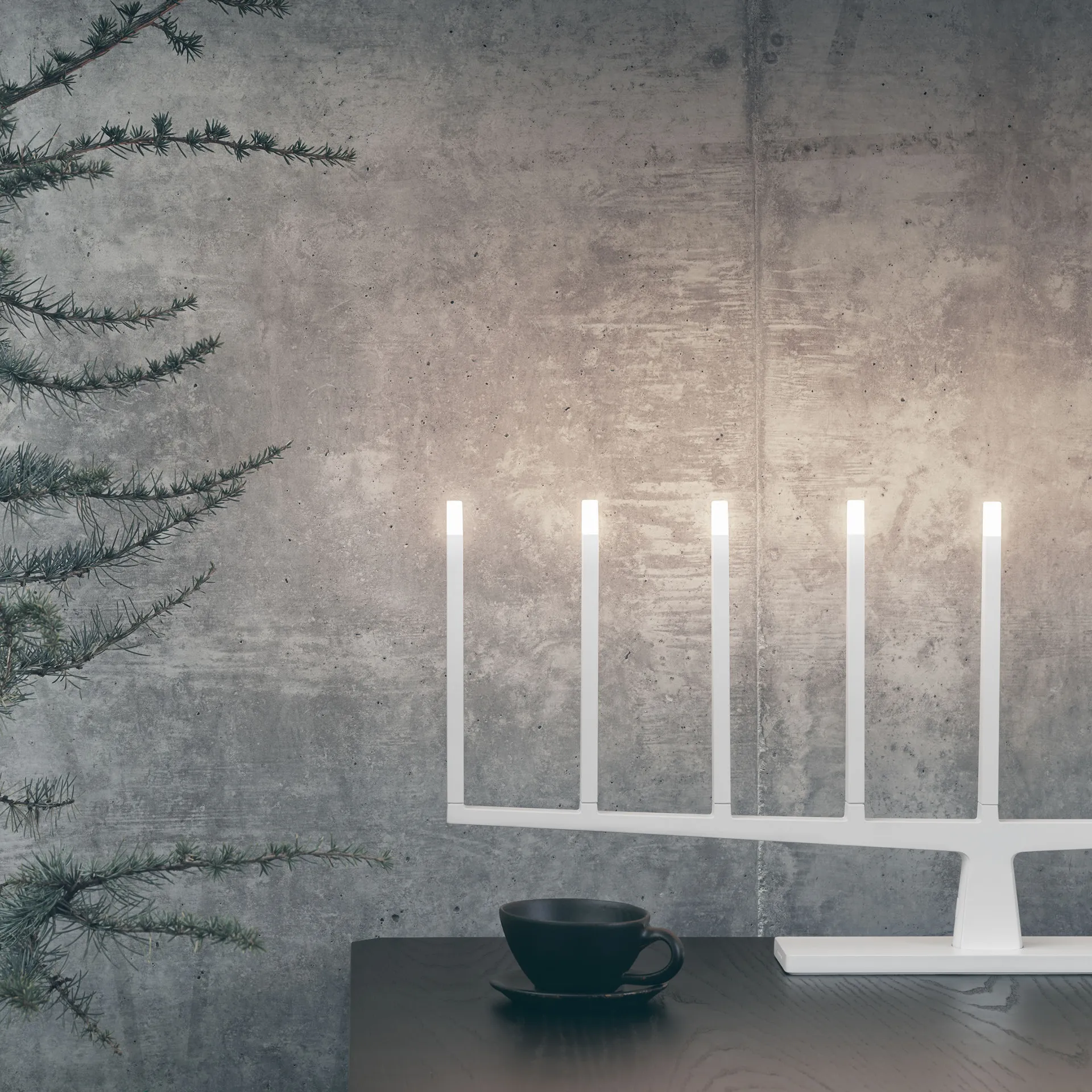 Bougeoir de l'avent Adventure à 9 bras, Blanc Ateljé Lyktan