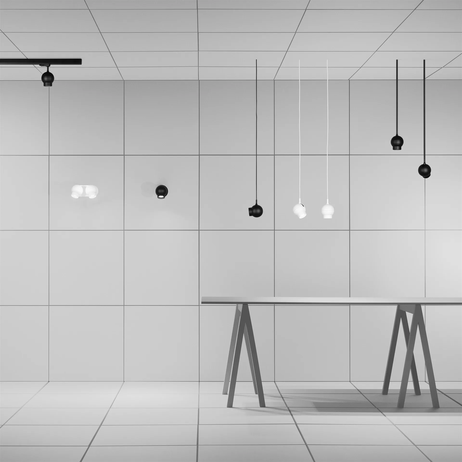 Lampe à suspension Ogle mini, Noir Ateljé Lyktan