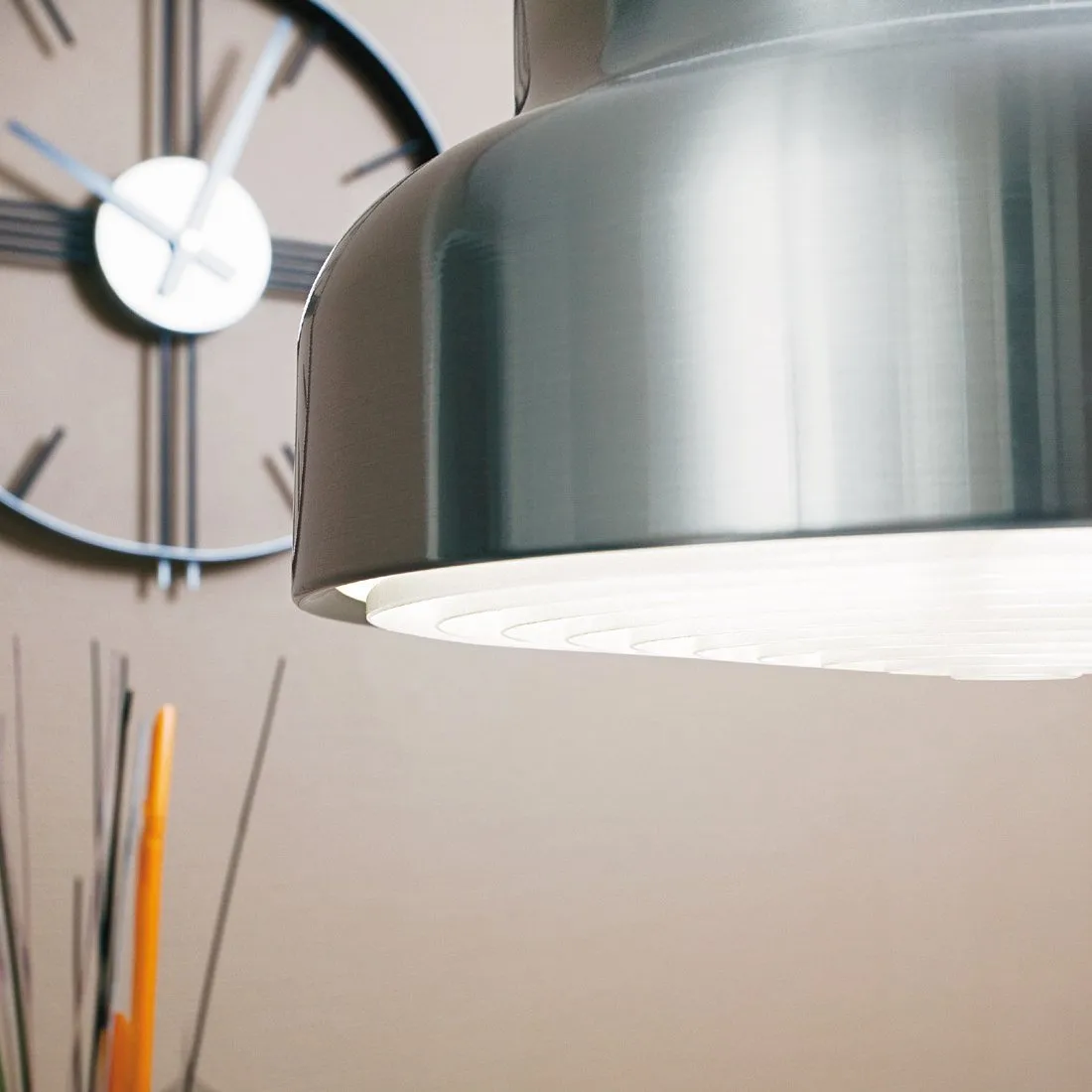 Lampe Bumling 40 cm, aluminium brossé Ateljé Lyktan