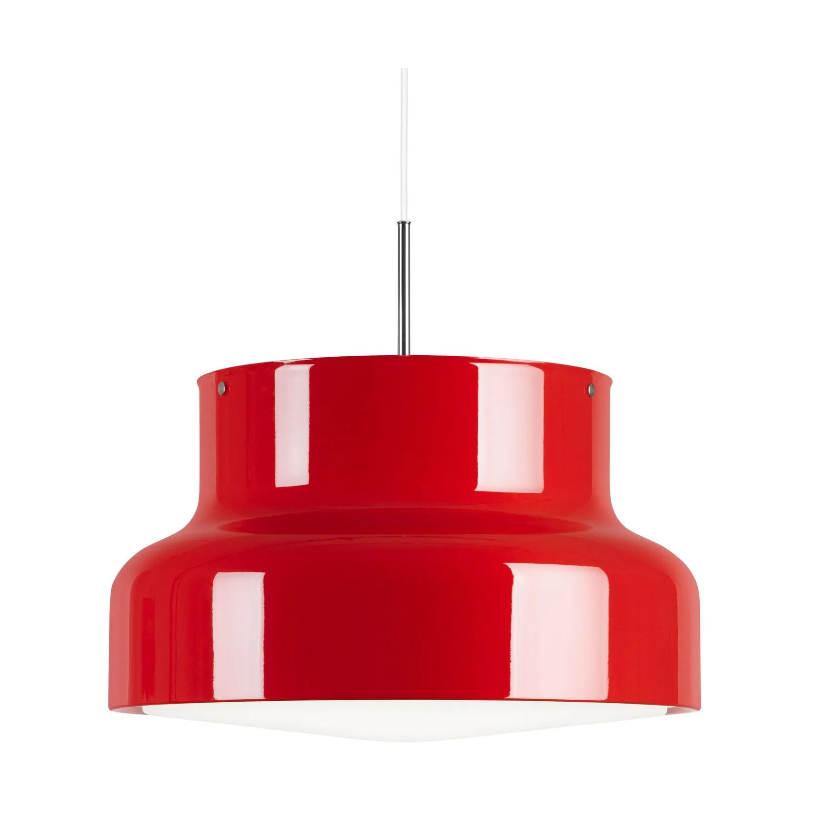 Lampe Bumling grand 600 mm, Rouge-verre opale Ateljé Lyktan