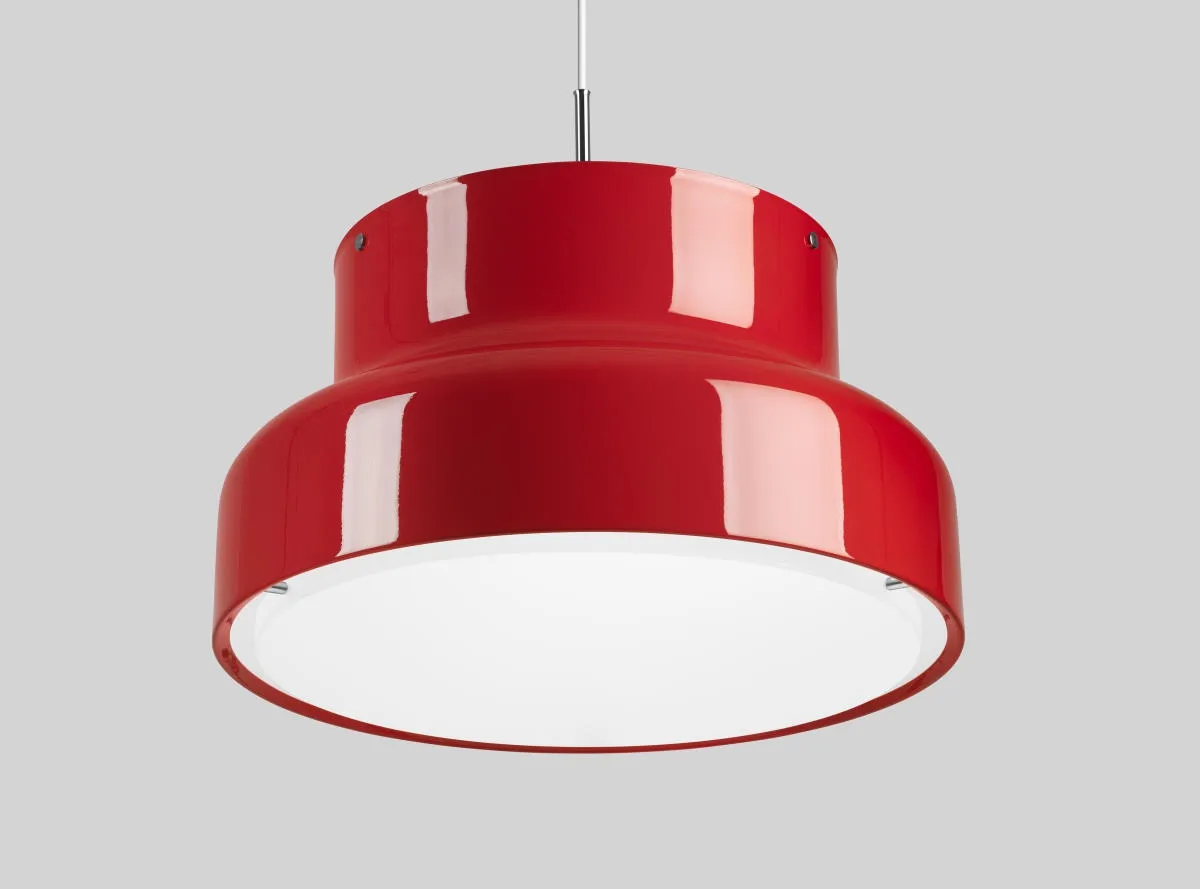 Lampe Bumling grand 600 mm, Rouge-verre opale Ateljé Lyktan