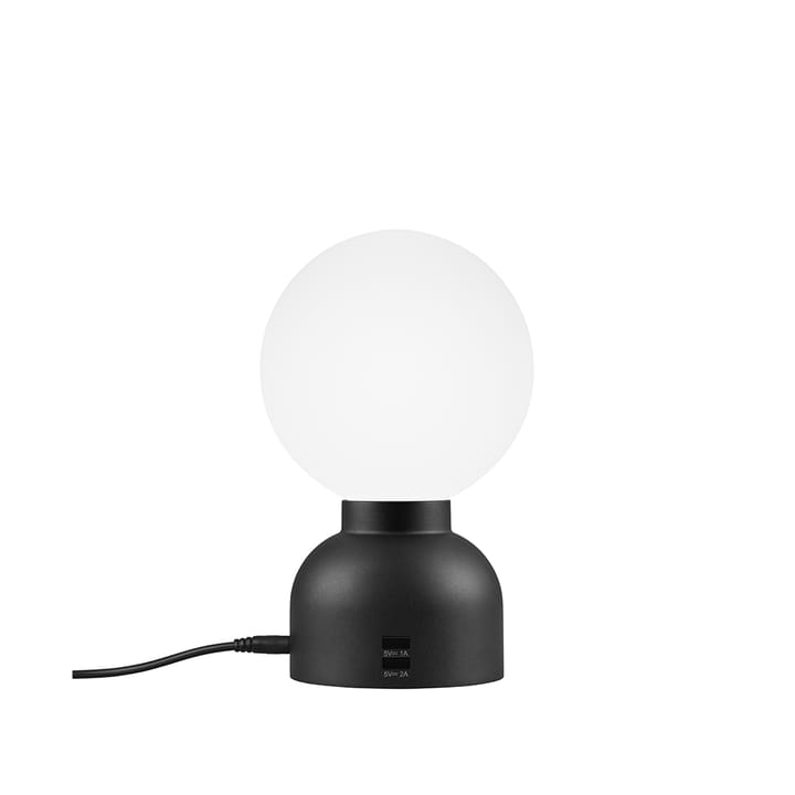 Lampe de table Pluggie - noir, opaline - Ateljé Lyktan