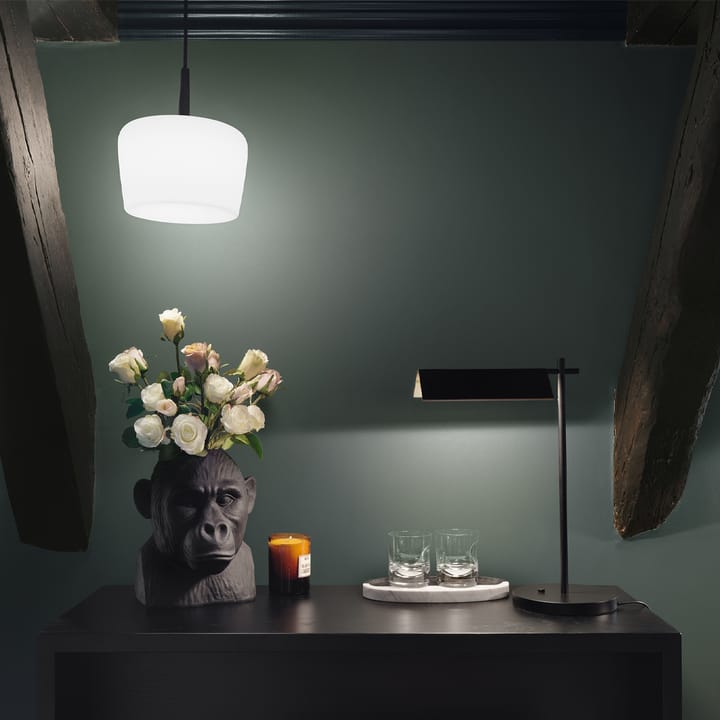 Suspension Riff Bowl, blanc, medium, LED Ateljé Lyktan