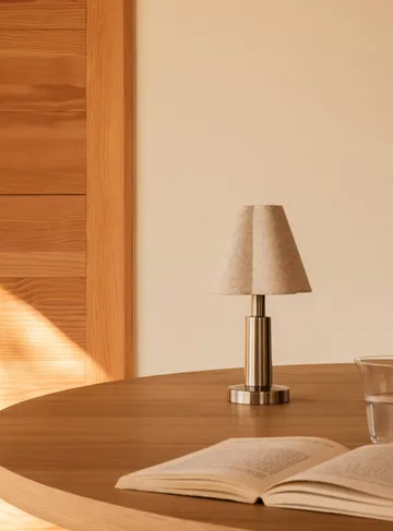 Admiral lampe de table portable - Chrome-lin, 27 cm - Audo Copenhagen