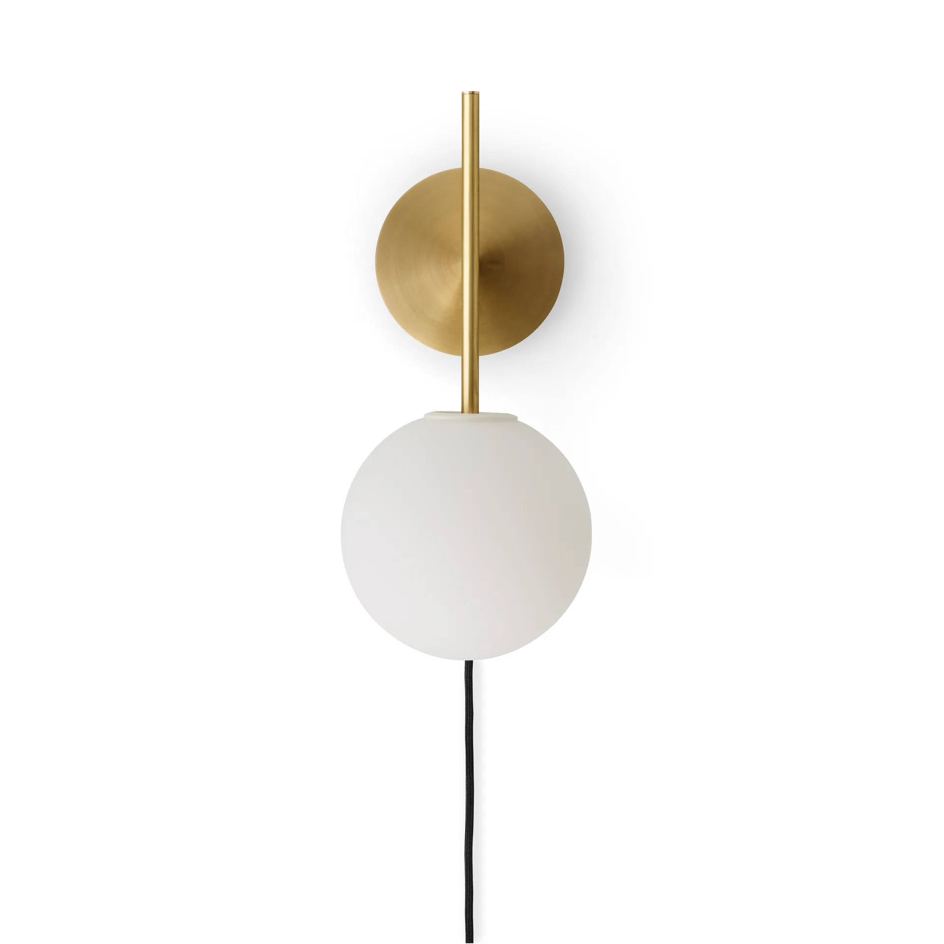 Applique murale TR Bulb Suspended, Brushed brass Audo Copenhagen