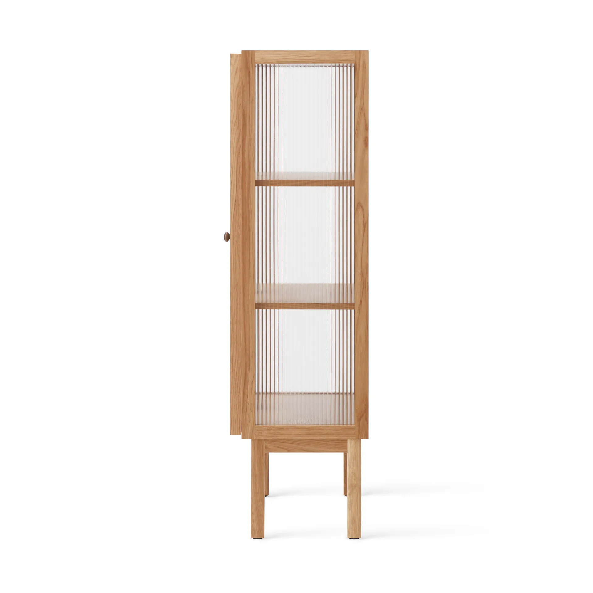Armoire avec portes en verre Curiosity 143 cm, Oak Audo Copenhagen