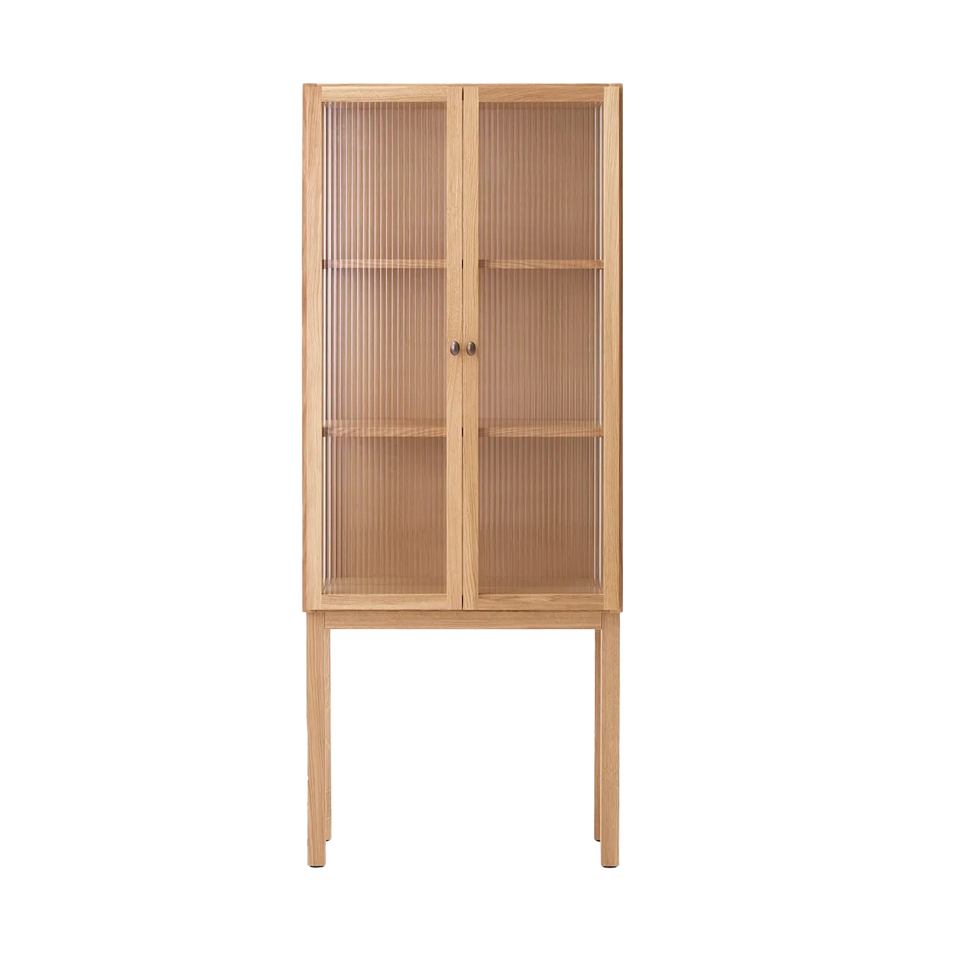 Armoire avec portes en verre Curiosity 168 cm, Oak Audo Copenhagen