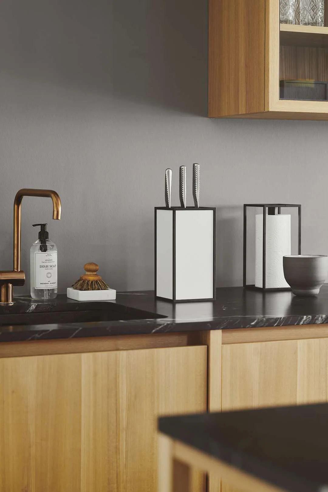 Bloc à couteaux K'Bcouvercle, White Audo Copenhagen