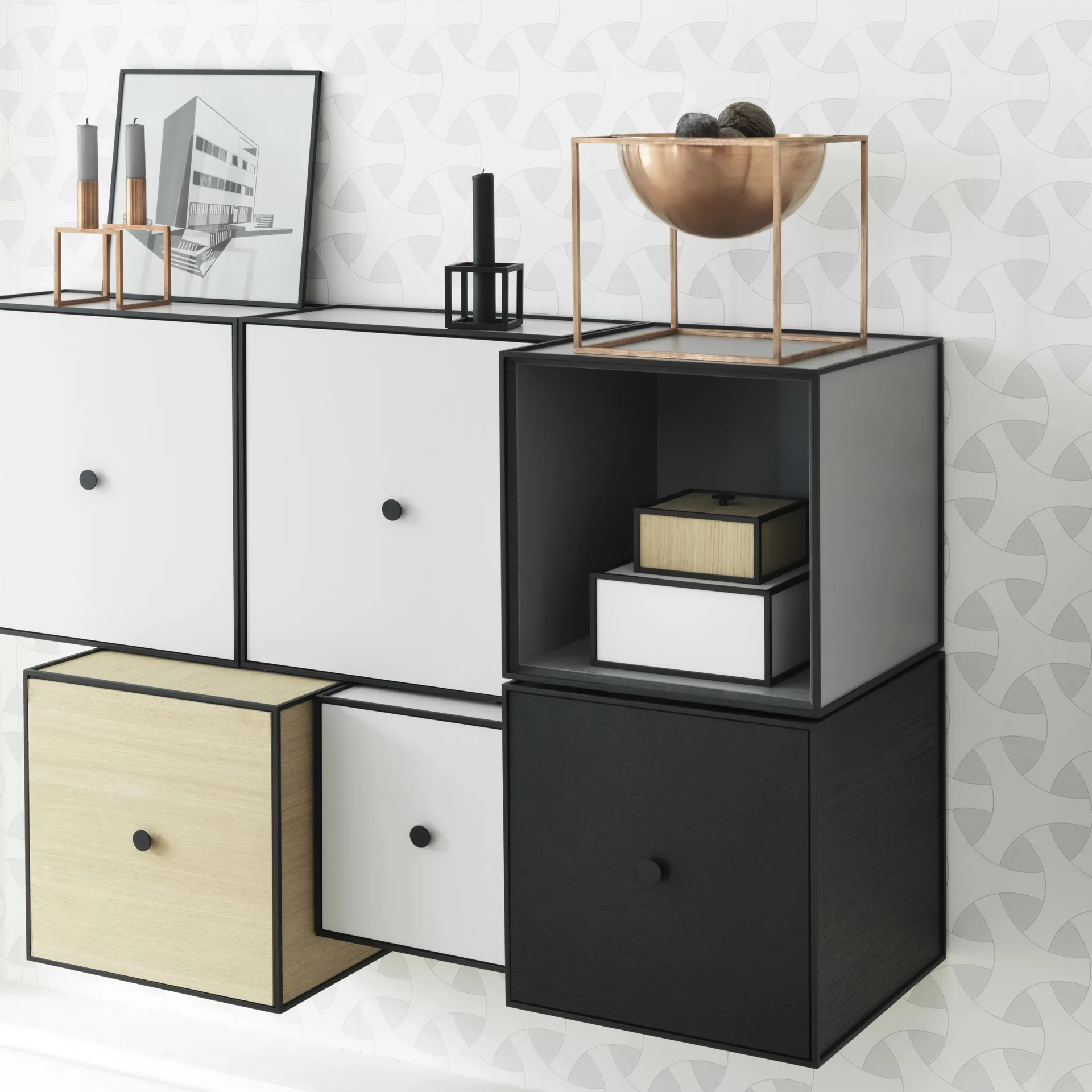 Boîte avec couvercle Frame 20, Blanc Audo Copenhagen