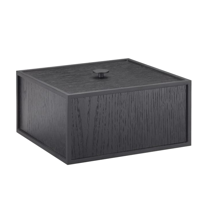 Boîte avec couvercle Frame 20 - Frêne coloré noir - Audo Copenhagen