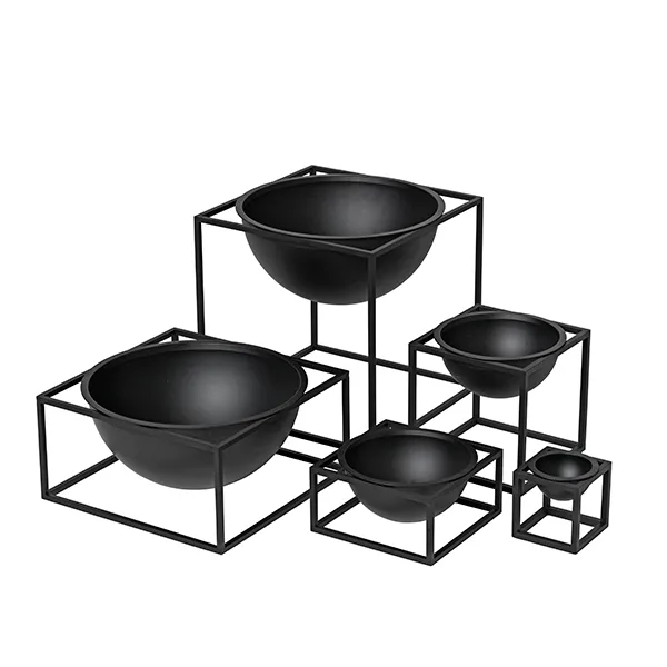 Bol Kubus petit bas, noir Audo Copenhagen