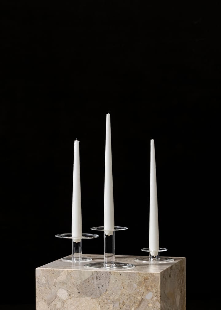 Bougeoir Abacus 2,5 cm - Transparent - Audo Copenhagen
