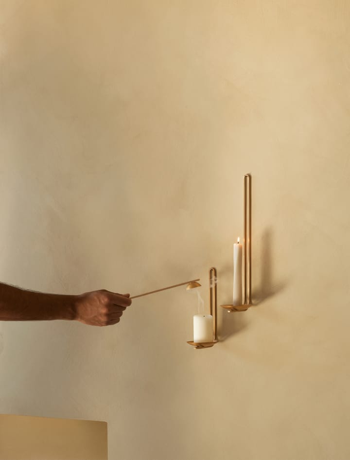 Bougeoir mur Clip 34 cm, Laiton Audo Copenhagen