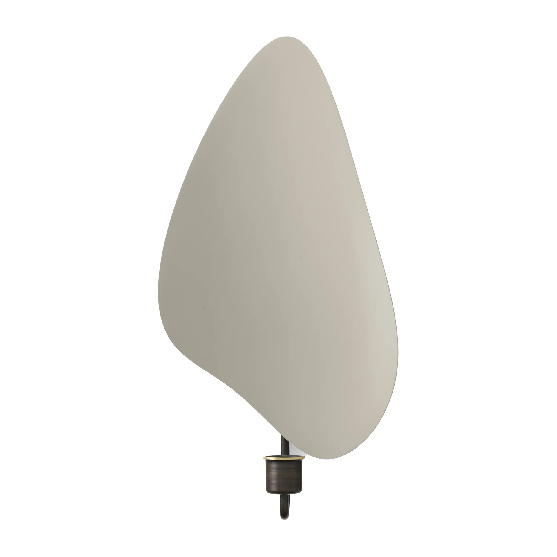 Bougeoir mur Flambeau 34 cm, Laiton bronzé-gris Audo Copenhagen