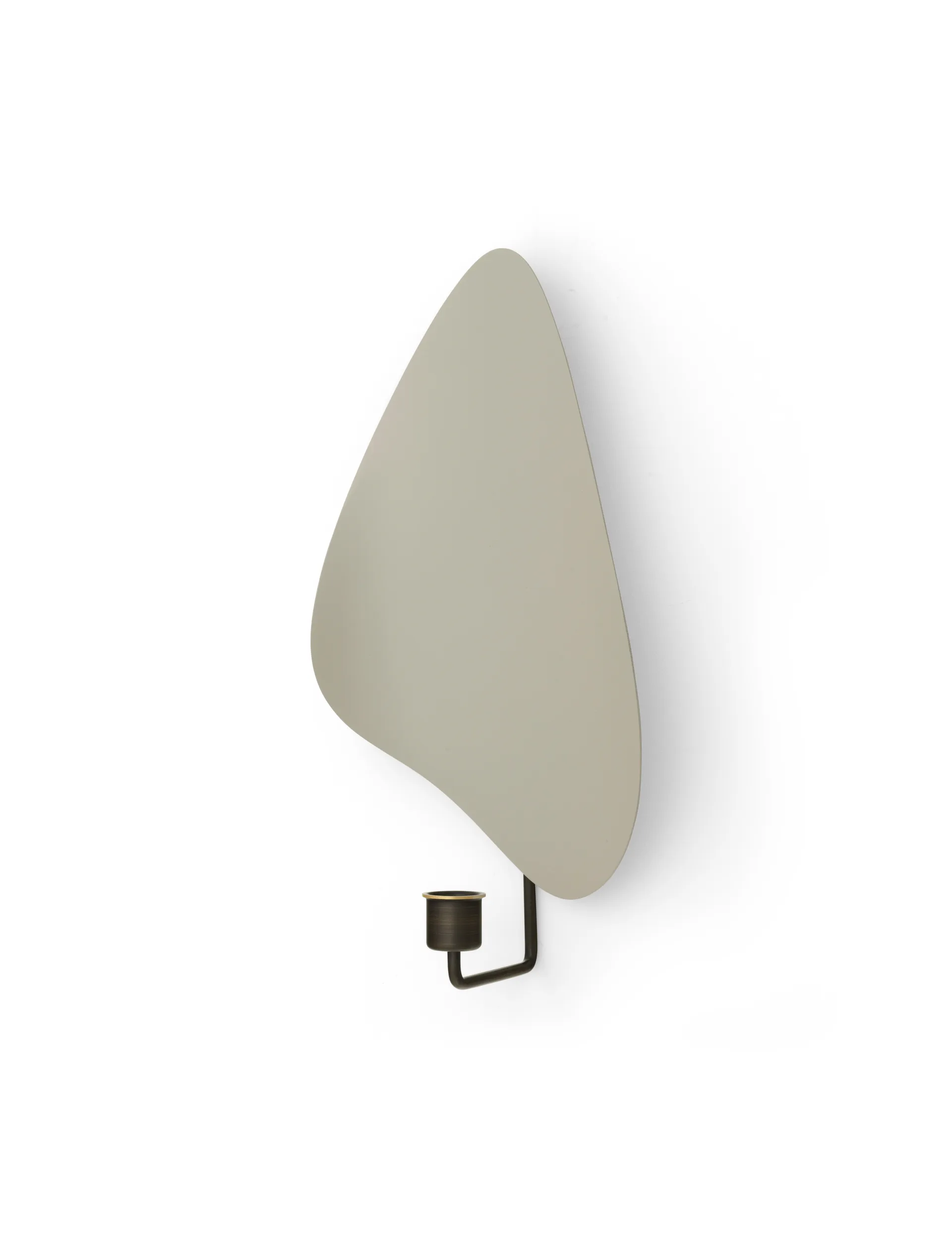 Bougeoir mur Flambeau 34 cm, Laiton bronzé-gris Audo Copenhagen