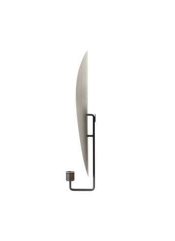 Bougeoir mur Flambeau 40 cm - Laiton bronzé-gris - Audo Copenhagen