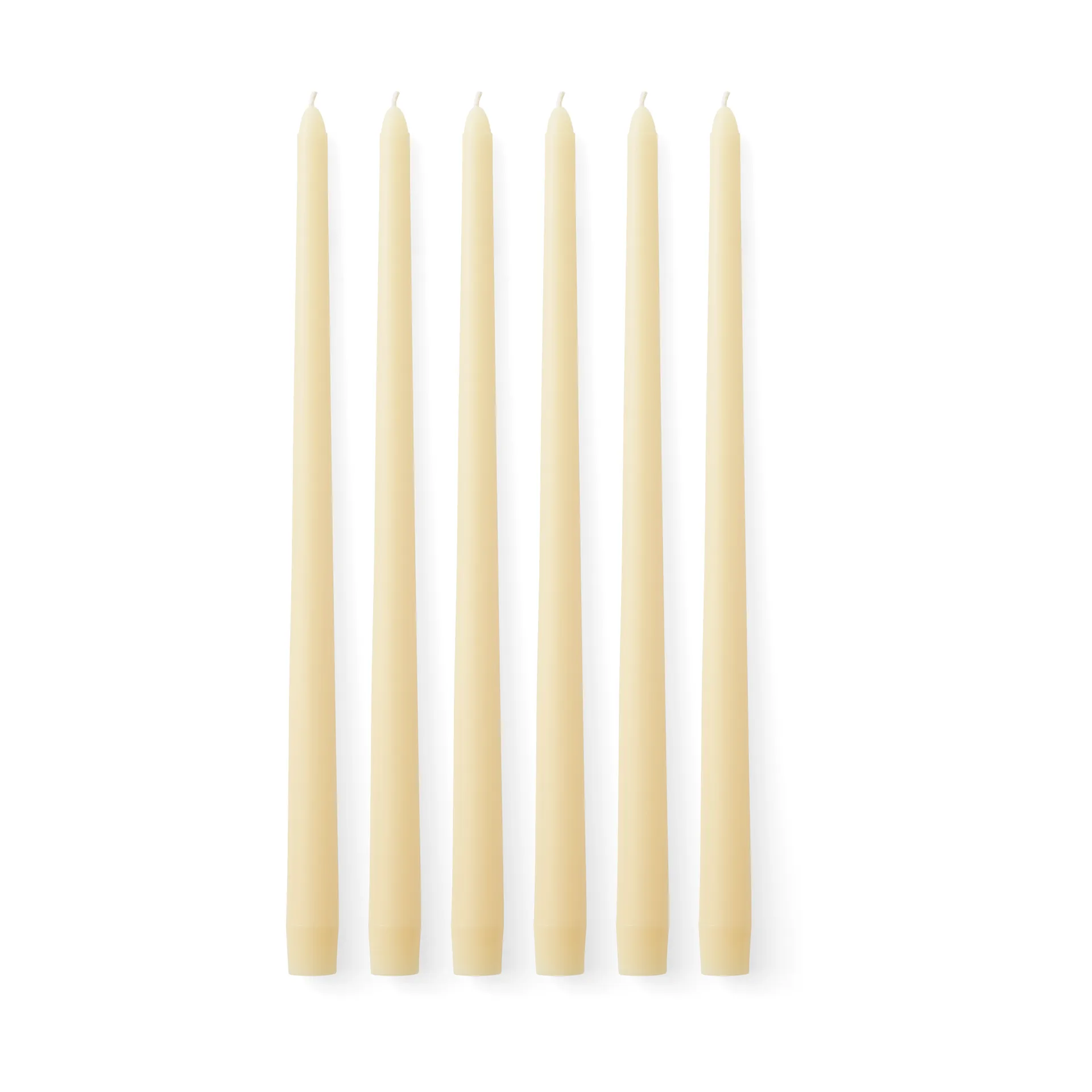 Bougies Spire 38 cm lot de 6, Ivory Audo Copenhagen