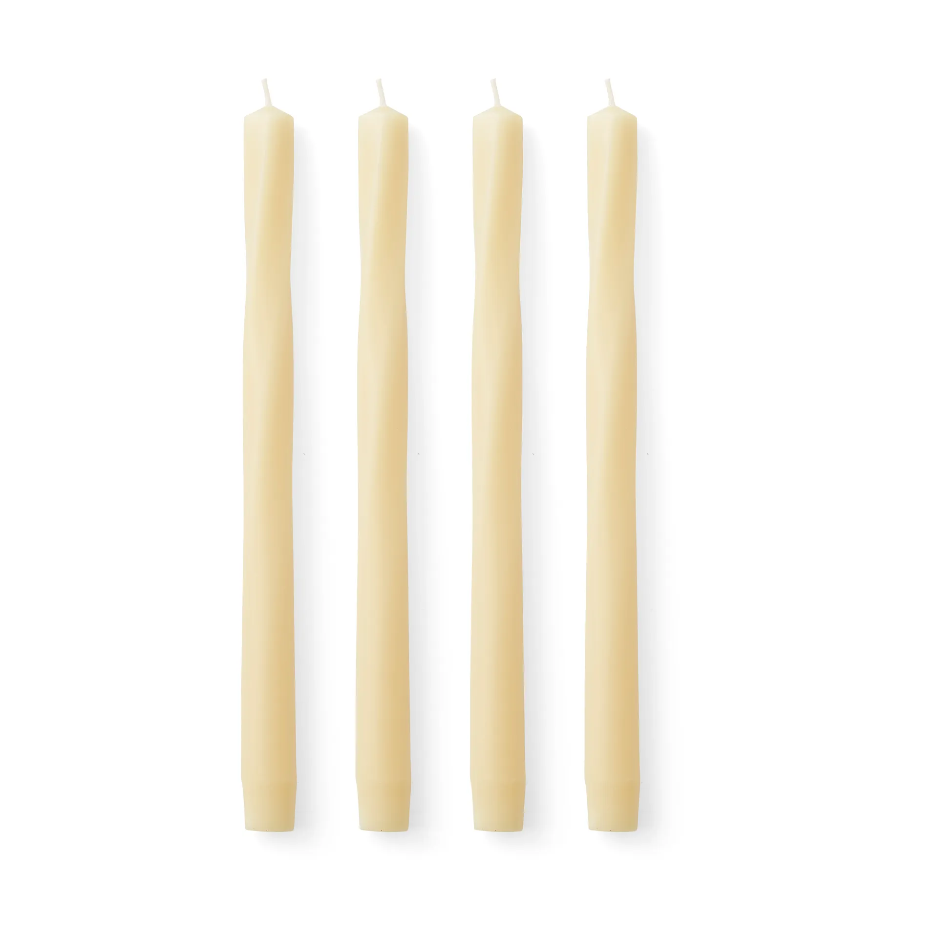 Bougies Twist 30 cm, lot de 4, Ivory Audo Copenhagen
