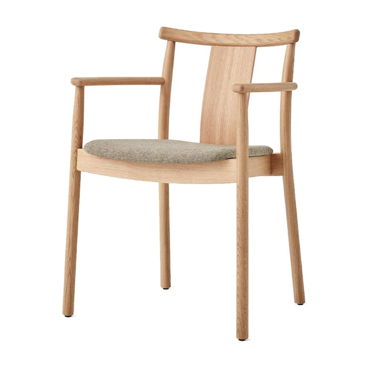 Chaise à accoudoirs avec coussin Merkur - Oak-Hallingdal 0200 beige - Audo Copenhagen