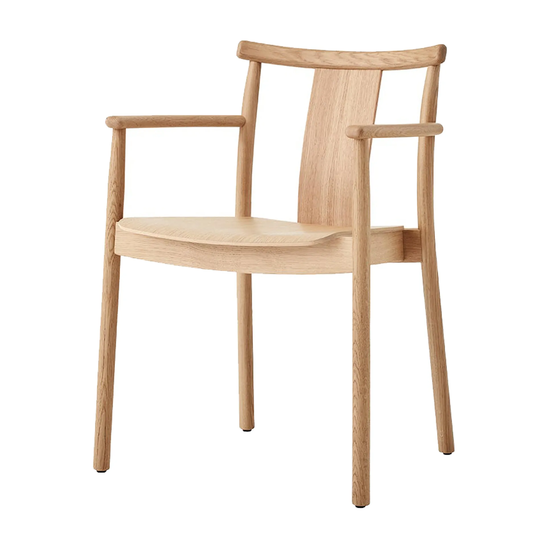 Chaise à accoudoirs Merkur, Natural oak Audo Copenhagen