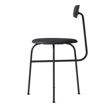 Chaise Afteroom assise cuir 4 pieds - noir-noir - Audo Copenhagen