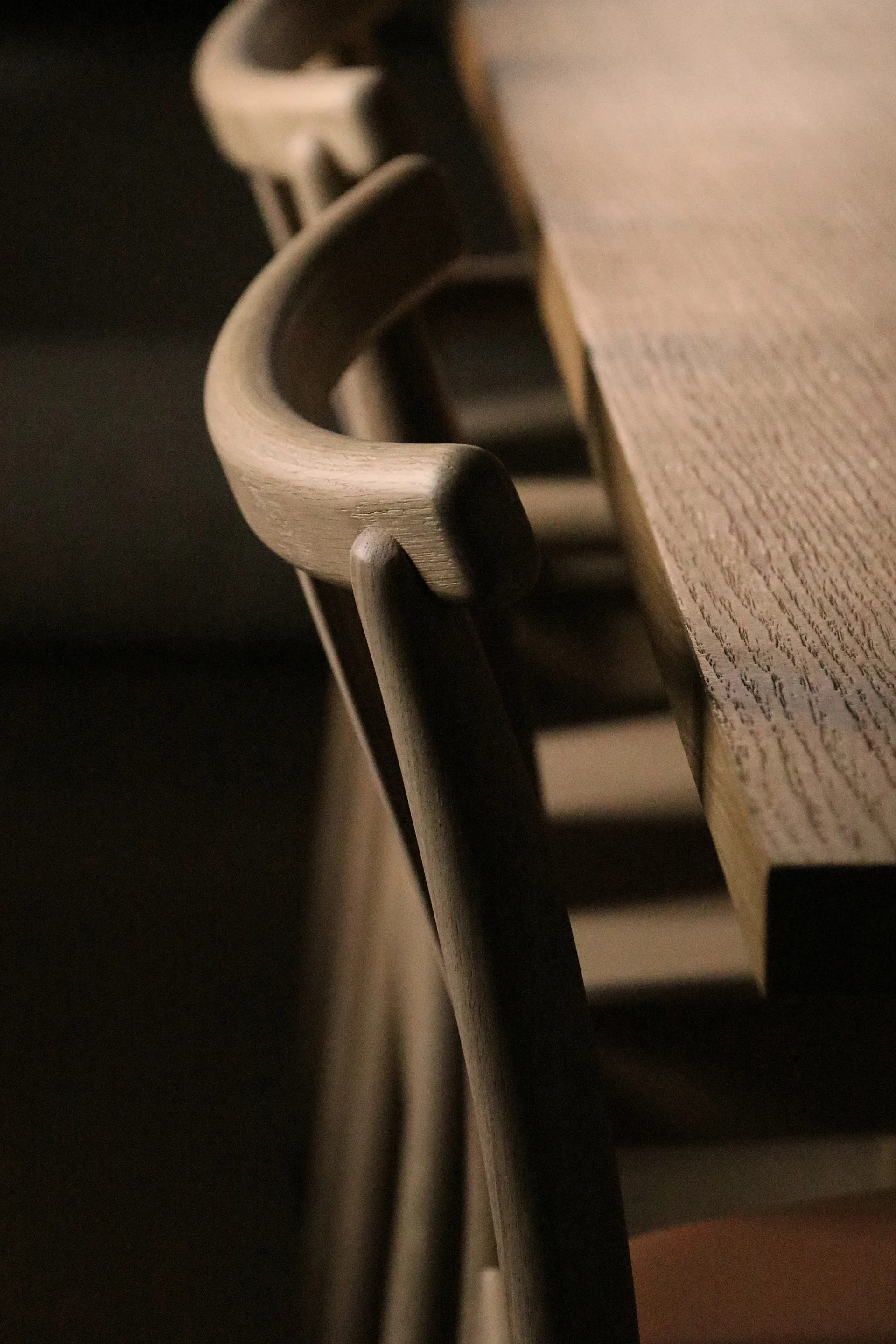 Chaise avec coussin Merkur, Oak- Dakar 0250 cognac Audo Copenhagen