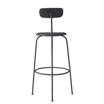 Chaise de bar Afteroom assise en cuir - Noir-noir - Audo Copenhagen