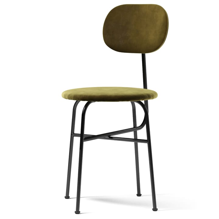 Chaise de table à manger Afteroom pieds noirs housse velours, City Velvet CA 7832/031 Audo Copenhagen
