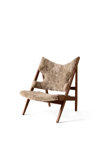 Chaise lounge Knitting - peau de mouton sahara, structure noyer - Audo Copenhagen
