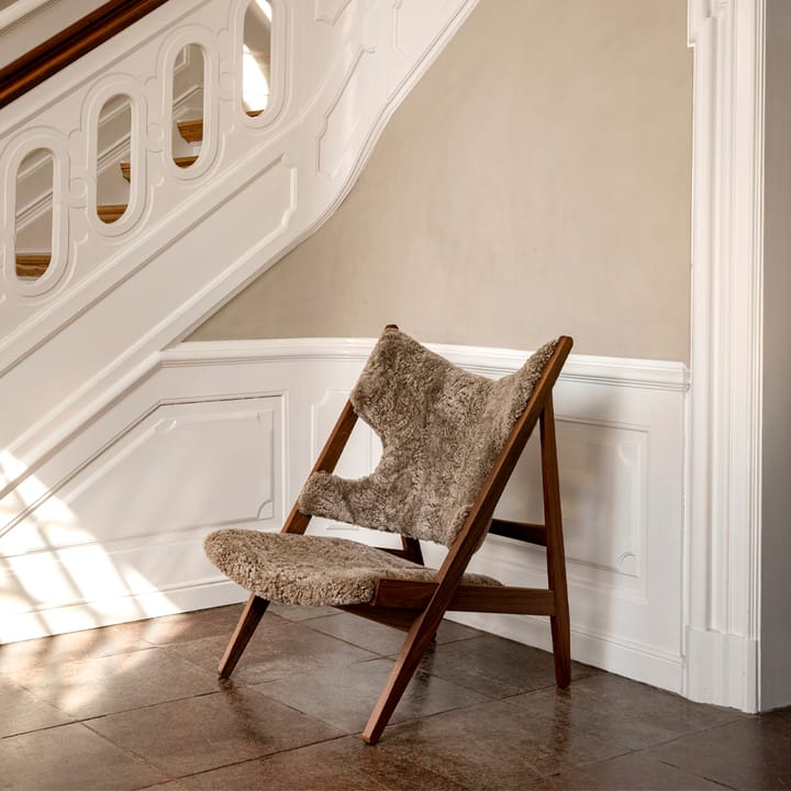 Chaise lounge Knitting - peau de mouton sahara, structure noyer - Audo Copenhagen