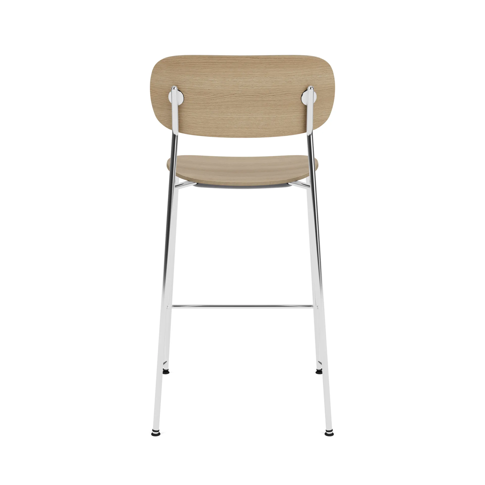 Co Bar Chair chaise de bar, Chêne-acier chromé, 65 cm Audo Copenhagen