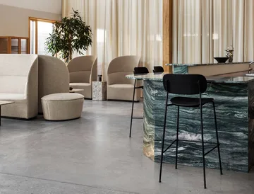 Co Bar Chair chaise de bar - Chêne-acier chromé, 65 cm - Audo Copenhagen