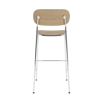 Co Bar Chair chaise de bar - Chêne-acier chromé, 75 cm - Audo Copenhagen
