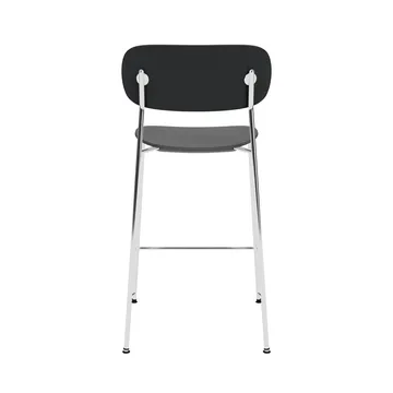 Co Bar Chair chaise de bar - Chêne noir-acier chromé, 65 cm - Audo Copenhagen