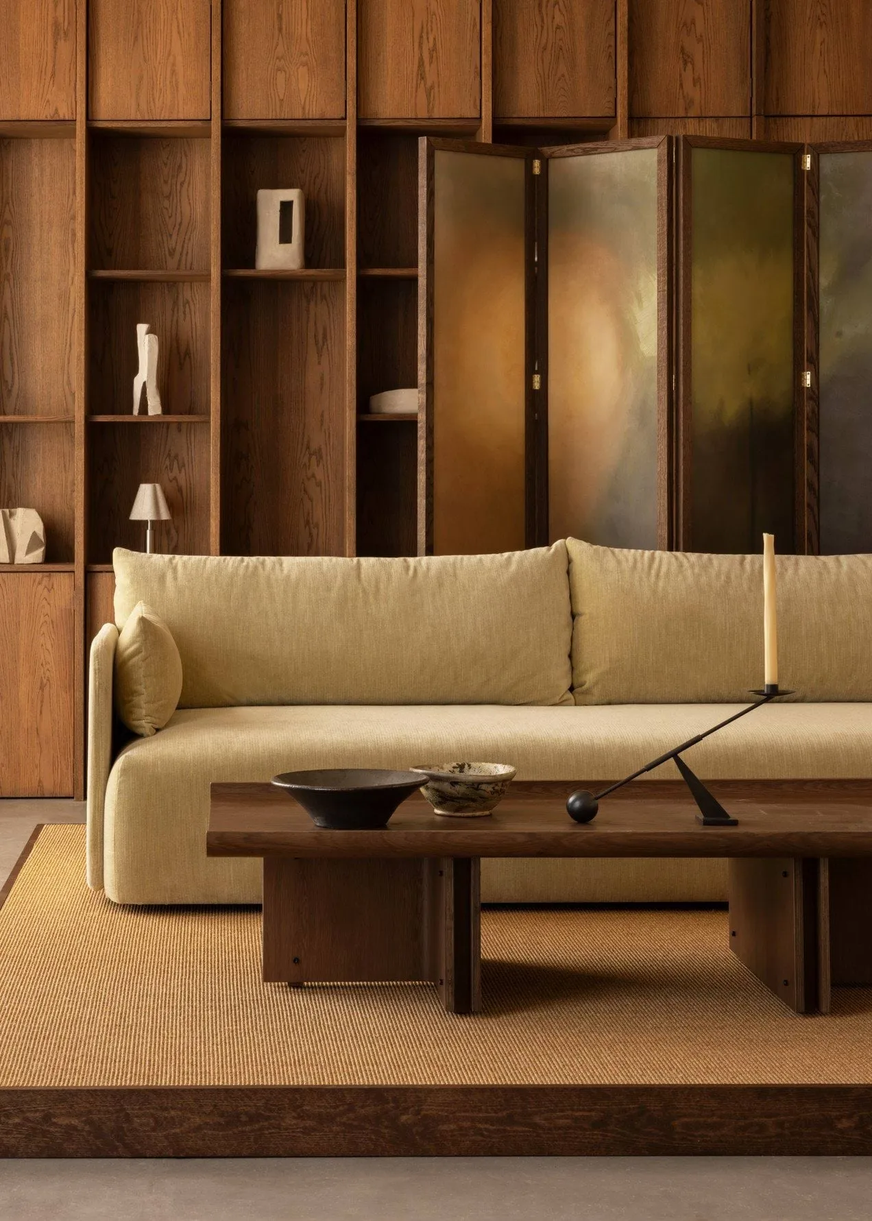 Conrad Lounge Table chêne, Chêne teinté foncé, 149x74 cm Audo Copenhagen