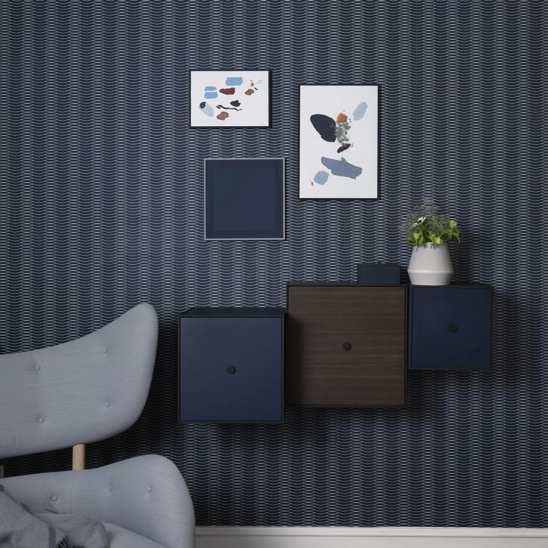 Cube avec porte Frame 42, Chêne fumé Audo Copenhagen