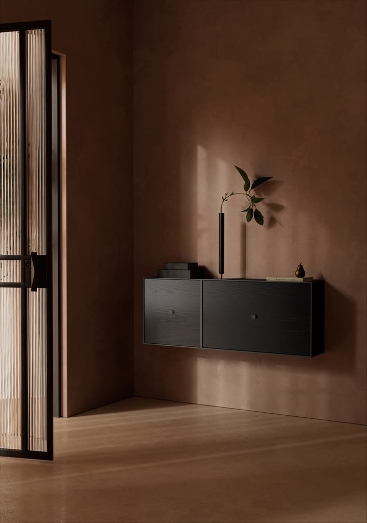 Cube avec porte Frame 42, Frêne coloré noir Audo Copenhagen
