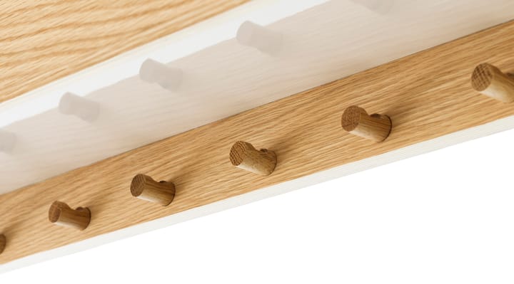 Étagère à crochets Epoch 118 cm, Natural oak-fog Audo Copenhagen