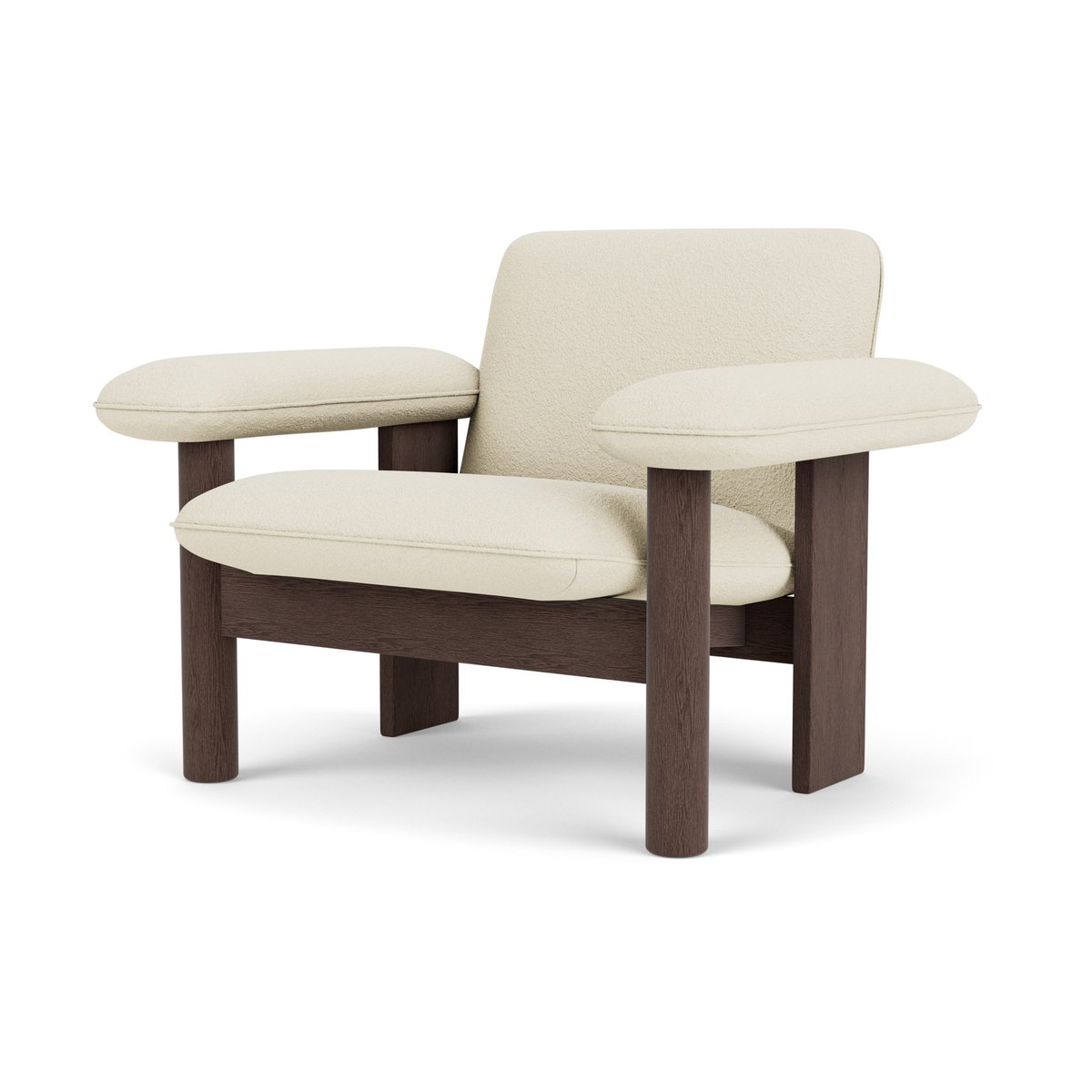 Audo Copenhagen Fauteuil Brasilia low back Dark oak-Baru 0200