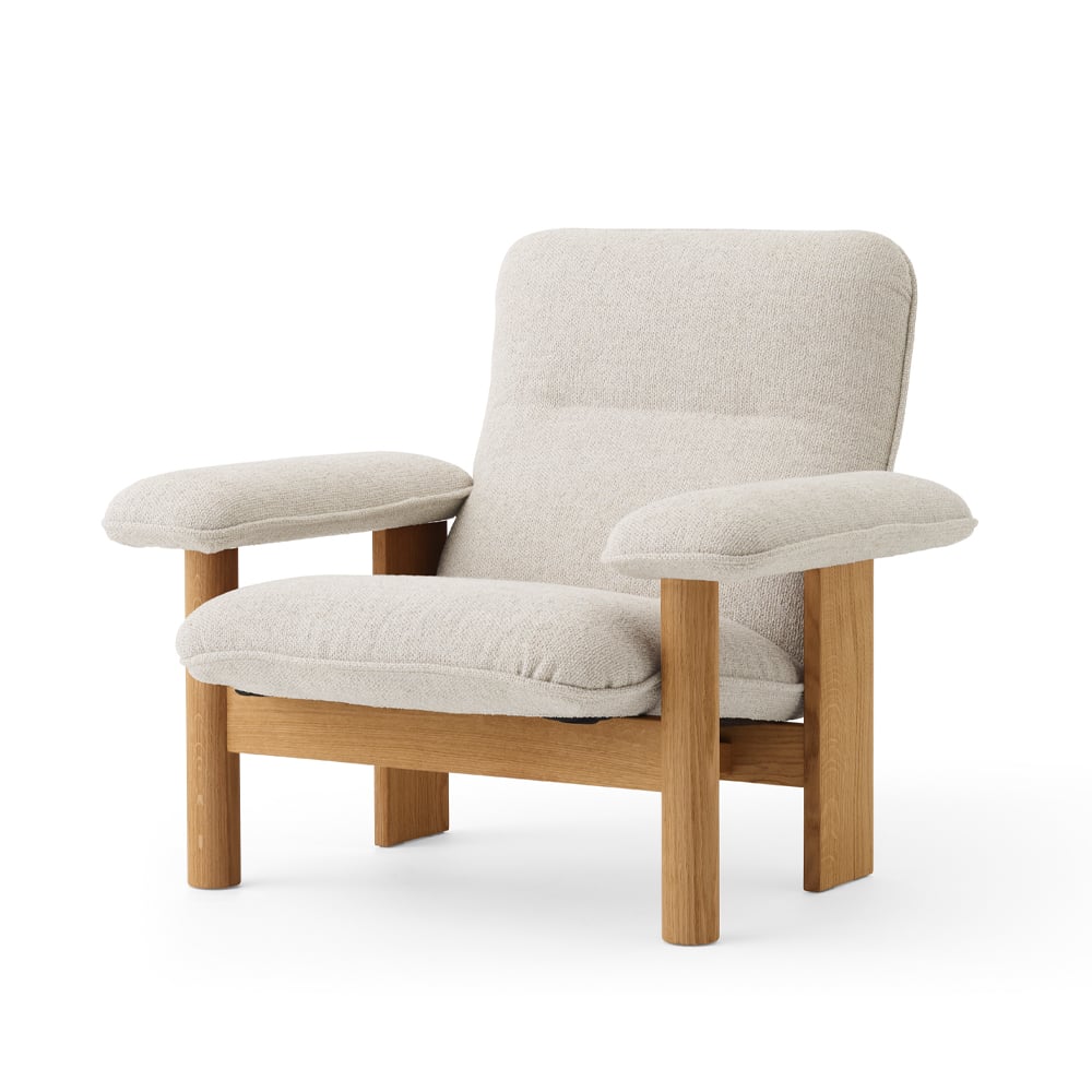 Audo Copenhagen / MENU Fauteuil Brasilia Oiled oak-Moss 011 grey