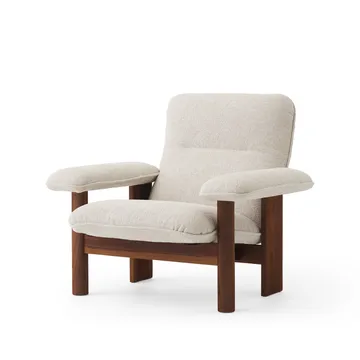 Fauteuil Brasilia - Walnut-Moss 011 grey - Audo Copenhagen