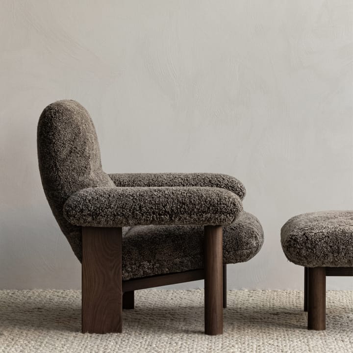 Fauteuil Brasilia, Walnut-Moss 011 grey Audo Copenhagen