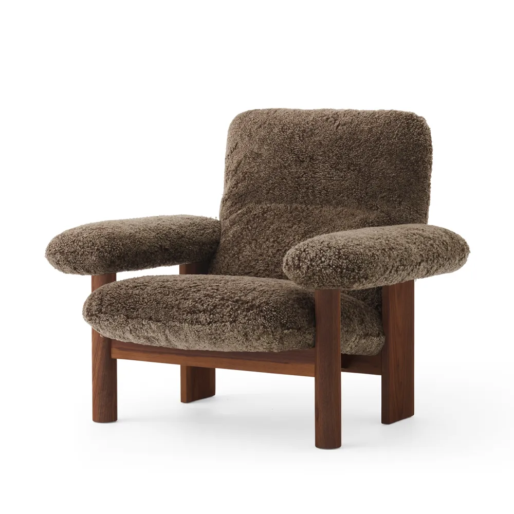 Fauteuil Brasilia, Walnut-Root sheepskin Audo Copenhagen