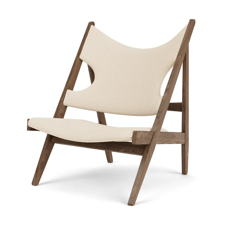 Fauteuil lounge Knitting - Walnut-Logan Jasmine - Audo Copenhagen