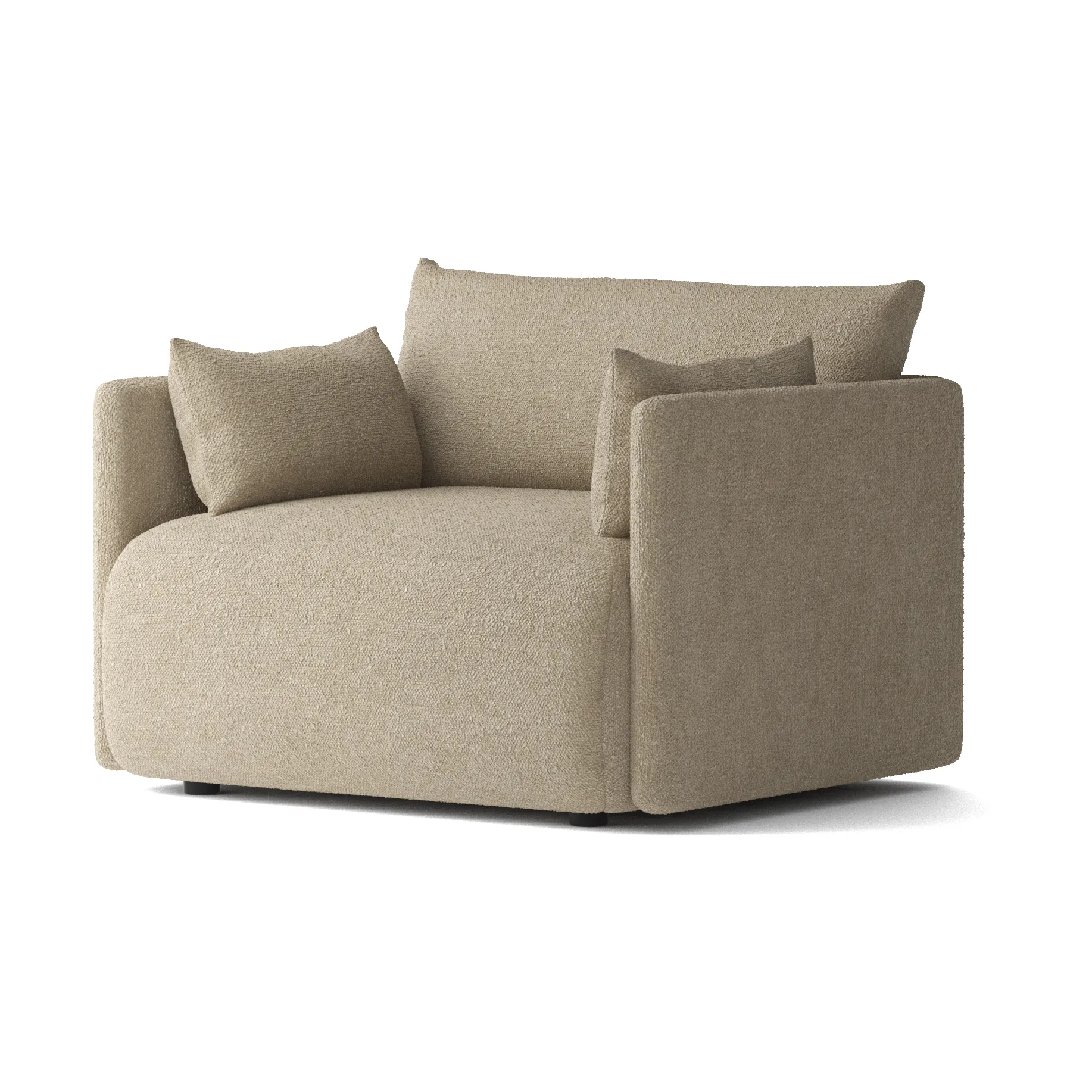 Fauteuil Offset, Audo Bouclé 02 Beige Audo Copenhagen