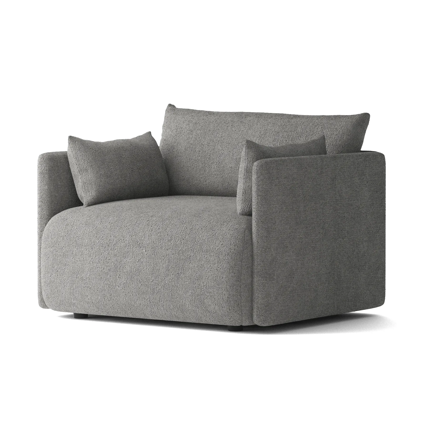 Fauteuil Offset, Audo Bouclé 16 Dark grey Audo Copenhagen