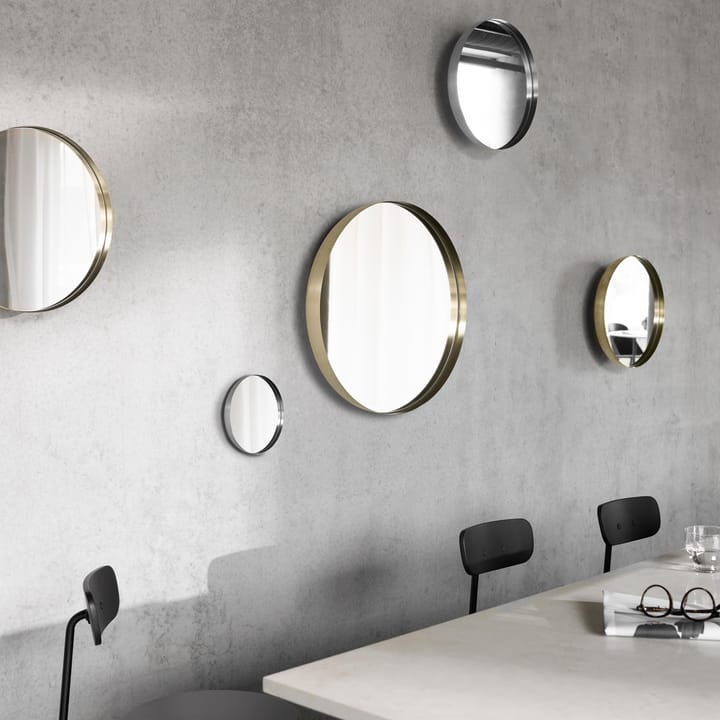 Grand miroir Darkly - laiton brossé - Audo Copenhagen