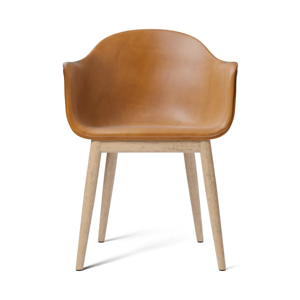Harbour Dining Chair chaise de salle à manger entièrement rembourrée, Aida 0250-console en chêne naturel Audo Copenhagen