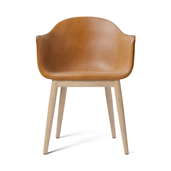 Harbour Dining Chair chaise de salle à manger entièrement rembourrée - Aida 0250-console en chêne naturel - Audo Copenhagen