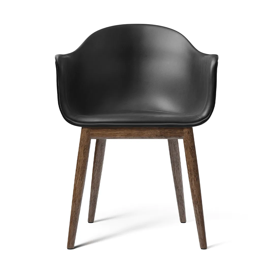 Harbour Dining Chair chaise de salle à manger entièrement rembourrée, Aida 0618-chêne teinté foncé Audo Copenhagen